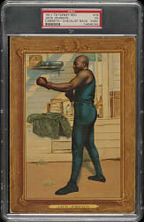 1911 T9 Turkey Red Boxing #76 Jack Johnson PSA VG 3 (MK)