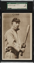1910 PC796 Sepia Postcards Ty Cobb - SGC