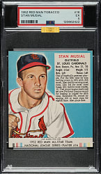 1952 Red Man Tobacco #NL-16 Stan Musial PSA EX 5 (MBA Gold Diamond)