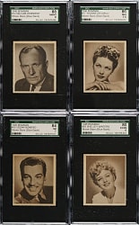 1948 Bowman "Movie Stars" SGC-Graded Partial Set (26/36)