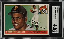 1955 Topps #164 Roberto Clemente Rookie SGC VG/EX+ 4.5