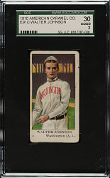 1909-1911 E91-C American Caramel Walter Johnson SGC GOOD 30