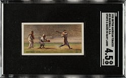 1930 British American Tobacco "Sports and Games in Many Lands"#25 Baseball with Babe Ruth SGC VG/EX+ 4.5