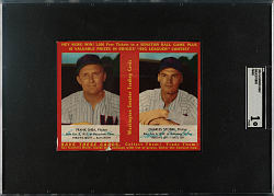 1953-1954 Briggs Meats Frank Shea/Charles Stobbs Uncut Panel SGC POOR 1