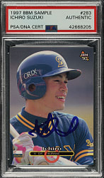 Signed 1997 BBM Sample Japan #283 Ichiro Suzuki - PSA/DNA
