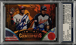 Signed 2006 Upper Deck Special F/X World Baseball Classic Counterparts #CP-3 Ichiro Suzuki/Ken Griffey Jr. - PSA/DNA