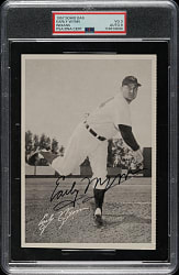Signed 1957 Sohio Gas Indians Early Wynn PSA VG 3 with NM-MT 8 Signature - The ONLY PSA-Graded Example!