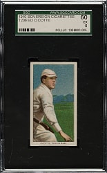 1909-1911 T206 White Border Ed Cicotte SGC EX 60 - Sovereign 350 Back - Highest Graded!