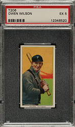1909-1911 T206 White Border Owen Wilson PSA EX 5 - Sovereign 350 Back - 1 of 1 - Highest Graded!