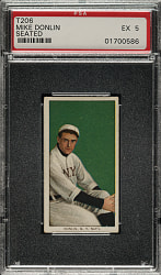 1909-1911 T206 White Border Mike Donlin Seated PSA EX 5 - Sovereign 350 Back