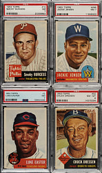 1953 Topps PSA NM-MT 8 and NM 7 Collection (127)