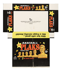 1968 Topps Plaks Unassembled Display Box