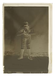 1887-1889 N172 Old Judge Tug Wilson Glass-Plate Negative - Rare Unlisted Pose