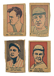 1926 W512 and 1928 W513 Strip-Card Collection (149) Including Waner, Alexander, Speaker, and Dempsey