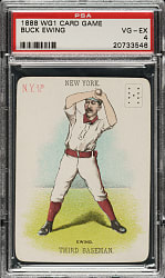 1888 WG1 Card Game Buck Ewing PSA VG-EX 4