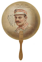 Rare Circa 1886 Curtis Welch Baseball Fan