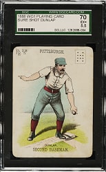 1888 WG1 Card Game Fred Dunlap SGC EX+ 70 - 1 of 1 - Highest Graded!