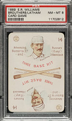 1889-1890 E. R. Williams #14 Dan Brouthers/Arlie Latham PSA NM-MT 8 - 1 of 2 - Highest Graded!