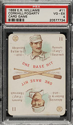 1889-1890 E. R. Williams #11 Pop Corkhill/Jim Fogarty PSA VG-EX 4