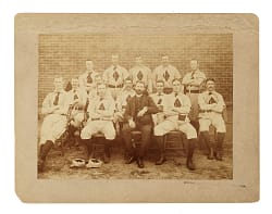 Circa 1886 St. Louis Maroons Baseball Team Cabinet with Jack Glasscock
