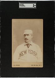 1892-1893 J. U. Stead Cabinets Roger Connor SGC VG 3 - The ONLY Graded Example!