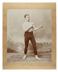 1886 Jack Dempsey John Wood Large-Format Studio Photograph