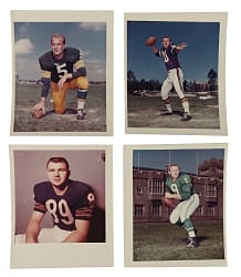 1962 Post Cereal Football Original Hand-Cut Production Photograph Collection (89) Including 21 Hall of Famers