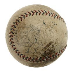 1931 New York Yankees/St. Louis Browns Multi-Signed Baseball with Babe Ruth and Lou Gehrig - JSA