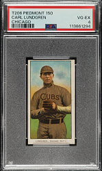 1909-1911 T206 White Border Carl Lundgren Chicago PSA VG-EX 4