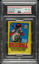 1979 Topps Unopened Wax Pack PSA NM-MT 8 - Nolan Ryan on Back