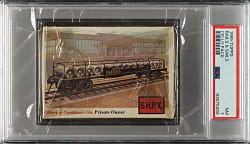 1955 Topps "Rails and Sails" Unopened Cello Pack PSA NM 7