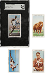 1937 Ogden's Ltd. "Champions of 1936" Complete Set (50) Including #3 Jesse Owens SGC EX 5
