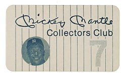 Mickey Mantle Signed Collector's Club Letter - JSA
