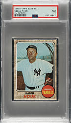 1968 Topps Unopened First Series Cello Pack PSA NM 7