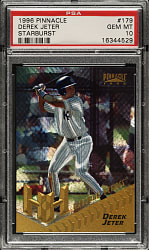 1996 Pinnacle #179 Derek Jeter Rookie Starburst PSA GEM MINT 10