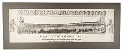 1908 "A Yard of the National Game" Chicago Cubs Panorama