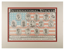 1885 St. Louis Browns Advertising Display with Charles Comiskey