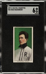 1909-1911 T206 White Border Shag Shaughnessy Southern Leaguer SGC EX/NM 6 - Old Mill Back