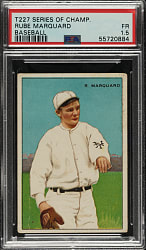 1912 T227 "Series of Champions" Rube Marquard (Miners Extra) PSA FAIR 1.5