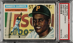 1956 Topps #33 Roberto Clemente Gray Back PSA NM 7