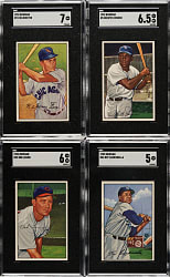 1952 Bowman Partial Set (179/252) Including Campanella, Spahn, and Snider