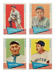1961-1962 Fleer All-Time Greats Complete Set (154)