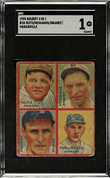 1935 R321 Goudey "4-in-1" Babe Ruth SGC POOR 1