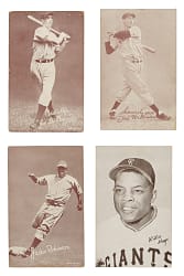 1939-1946 W462 Salutation Exhibits and 1947-1966 Exhibits Collection (78) Including 25 Hall of Famers