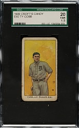 1909 E92 Croft's Candy Ty Cobb SGC FAIR 20