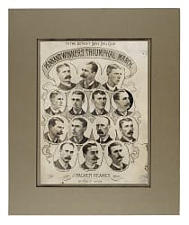 1887 Detroit Wolverines Team Photograph