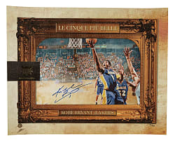 2009-2010 Kobe Bryant Signed Panini Court Kings Le Cinque Piu Belle Limited-Edition Lithograph #12/24