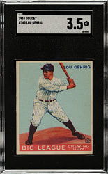 1933 R319 Goudey #160 Lou Gehrig SGC VG+ 3.5