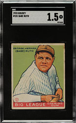 1933 R319 Goudey #181 Babe Ruth SGC FAIR 1.5