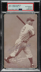 Signed 1947-1966 Exhibits Roy Campanella PSA/DNA NM 7 - Vintage Pre-Accident Signature